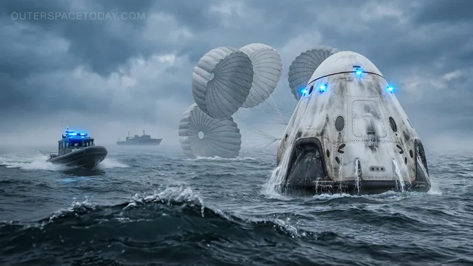OST Daily October 9, 2026 — NASA's Crew-12 splashed down in the Pacific off Los Angeles on October 8 after 237 days in space; NASA selected L3Harris to design, build and test the Engineering Test Unit telescope for the European-led LISA gravitational-wave mission; and the Transportation Department proposed five changes to the Part 450 rules for commercial launch and reentry licenses.